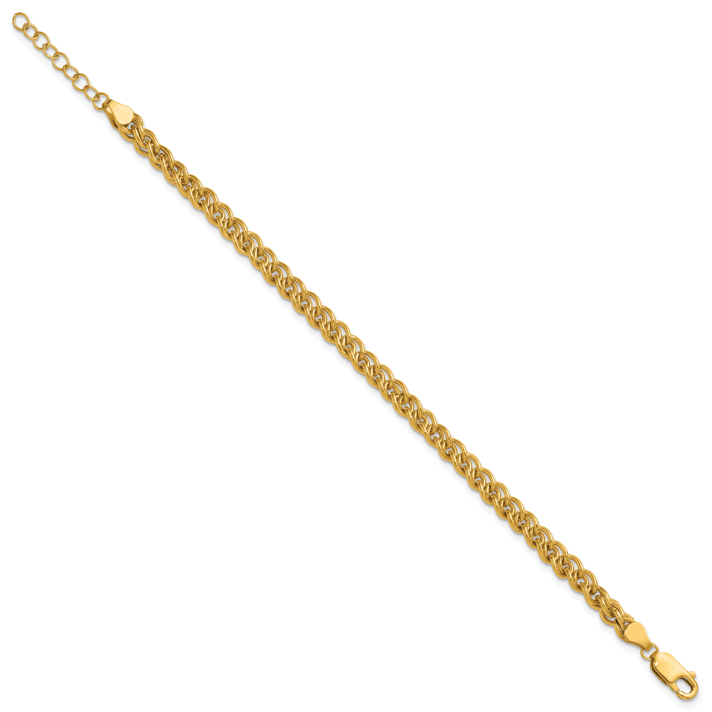1/20 14K Gold Filled 4.25mm Wheat with ext. Bracelet Secondary image
