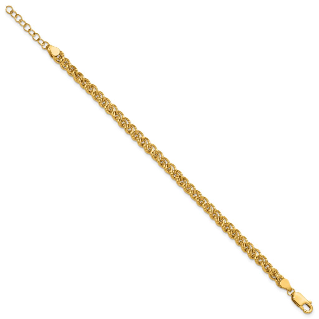 1/20 14K Gold Filled 4.25mm Wheat with ext. Bracelet