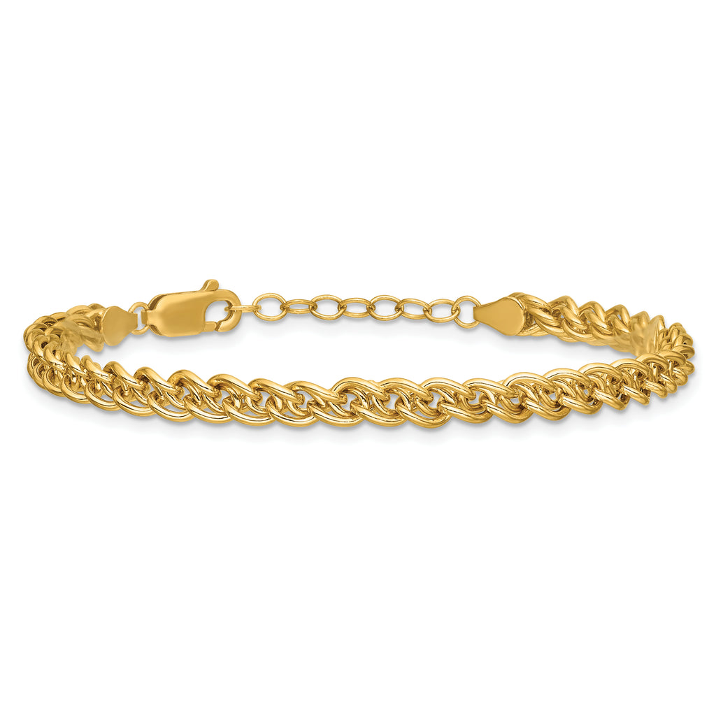 1/20 14K Gold Filled 4.25mm Wheat with ext. Bracelet