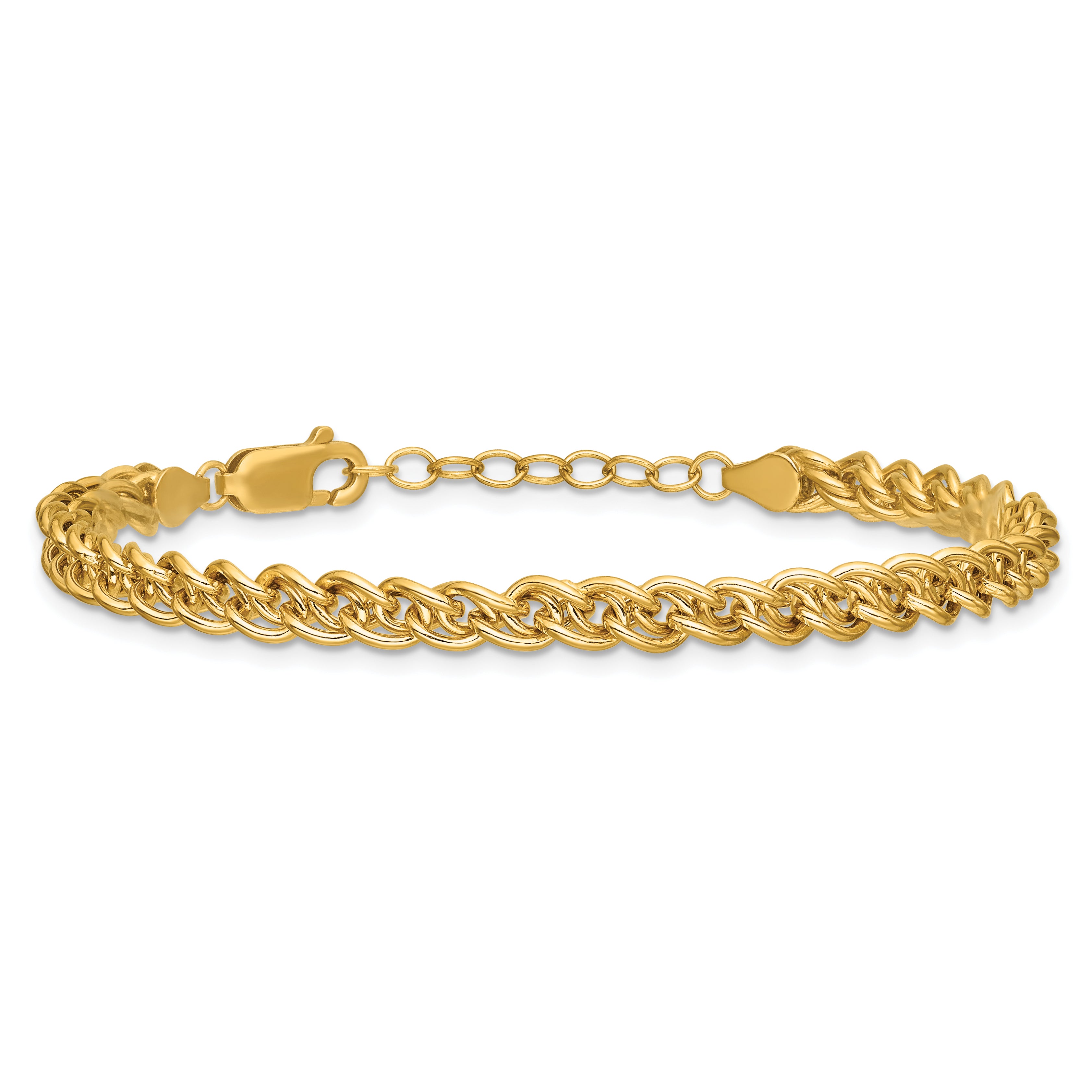 1/20 14K Gold Filled 4.25mm Wheat with ext. Bracelet