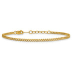 1/20 14K Gold Filled 2.30mm Curb with ext. Bracelet