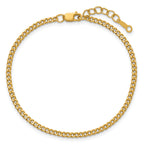 1/20 14K Gold Filled 2.30mm Curb with ext. Bracelet