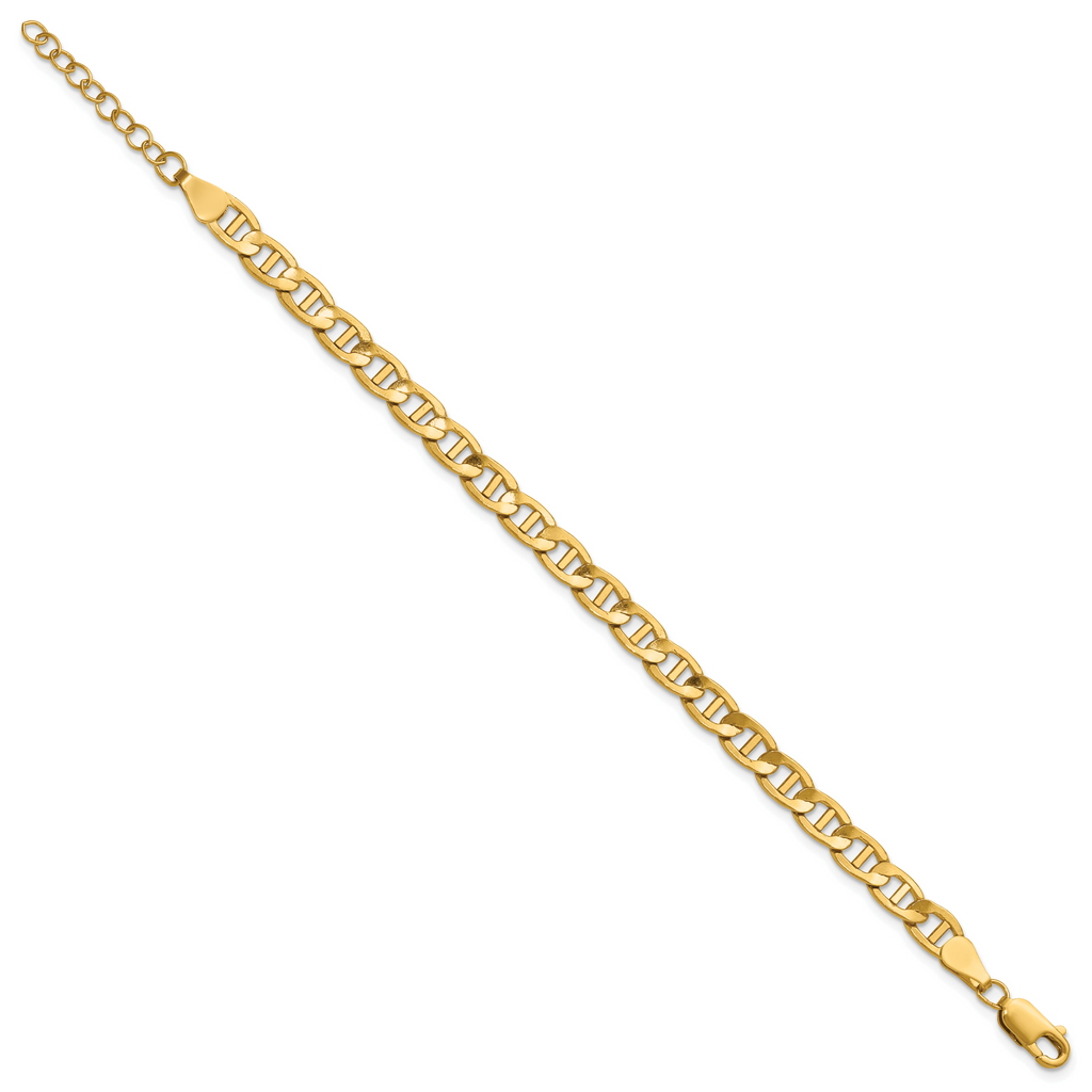 1/20 14K Gold Filled 5.40mm Mariner Link with ext. Bracelet