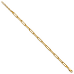 1/20 14K Gold Filled 4.10mm Paperclip Link with ext. Bracelet