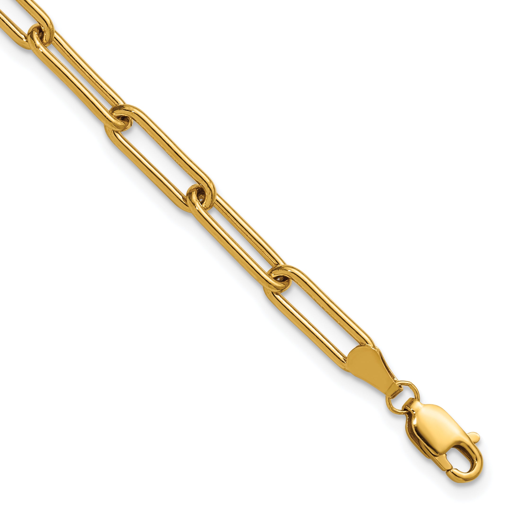 1/20 14K Gold Filled 4.10mm Paperclip Link with ext. Bracelet Main image