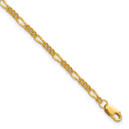 1/20 14K Gold Filled 2.20mm Figaro with ext. Bracelet