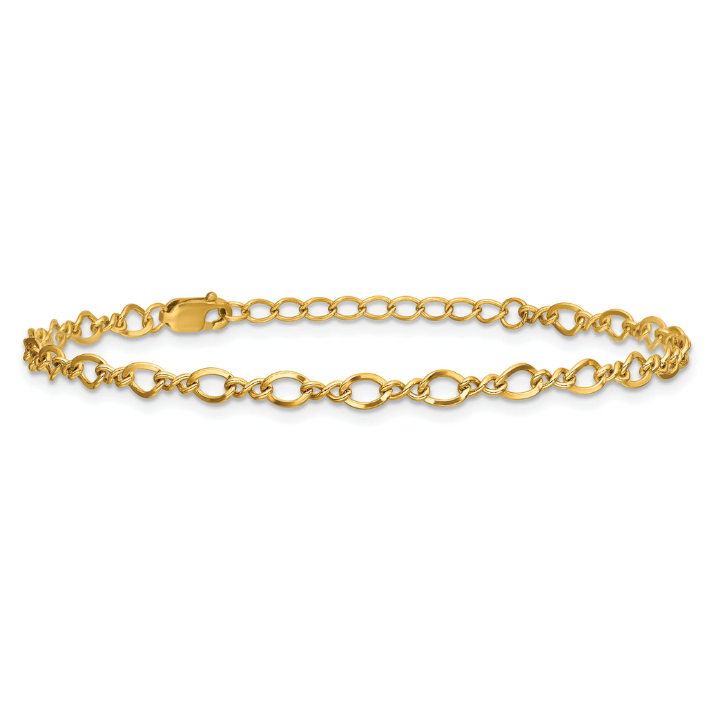 1/20 14K Gold Filled 3.50mm Fancy Figaro with ext. Bracelet