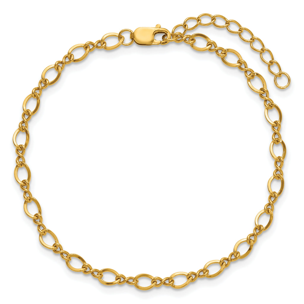 1/20 14K Gold Filled 3.50mm Fancy Figaro with ext. Bracelet