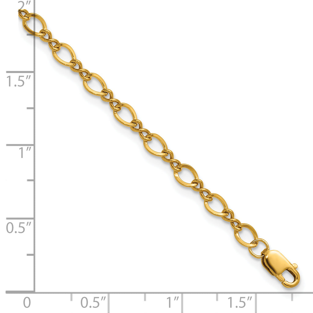 1/20 14K Gold Filled 3.50mm Fancy Figaro with ext. Bracelet