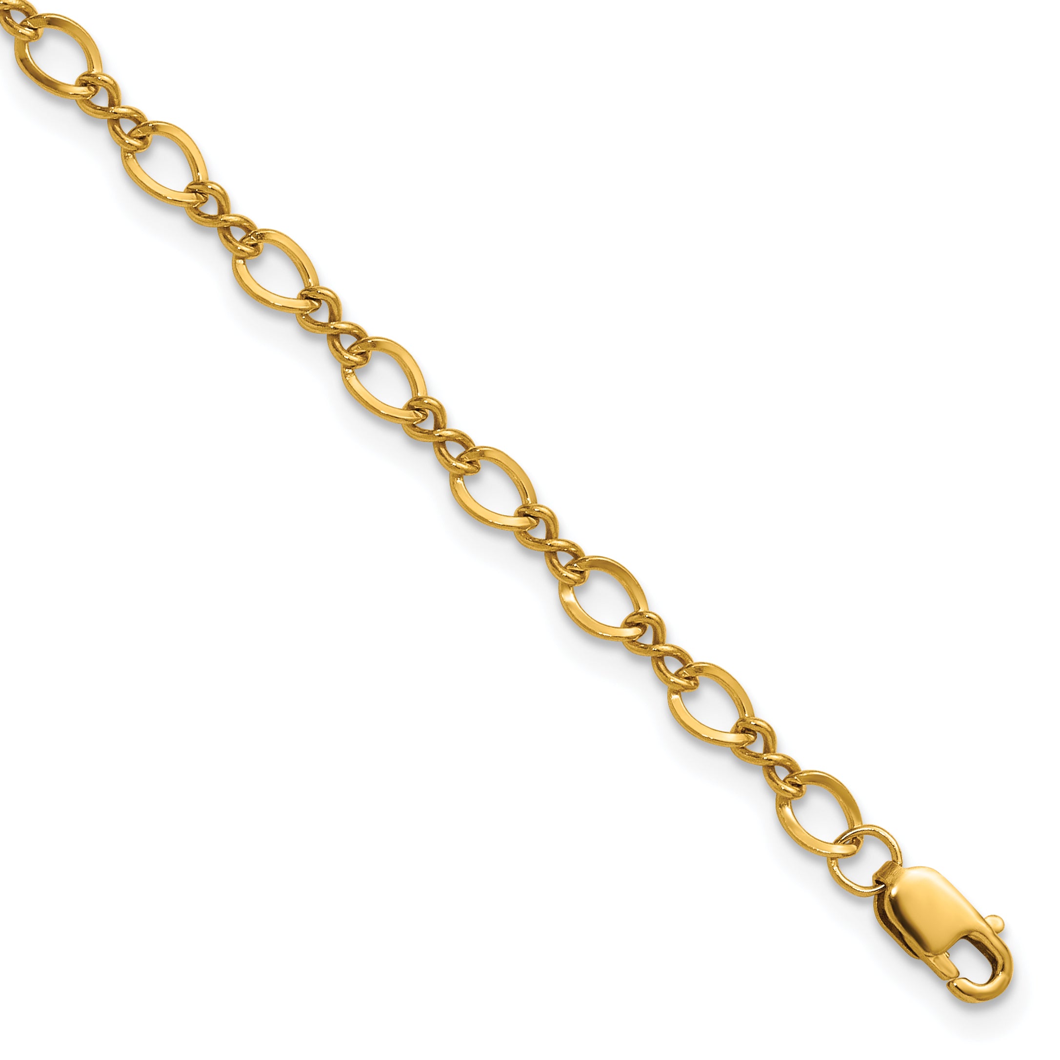 1/20 14K Gold Filled 3.50mm Fancy Figaro with ext. Bracelet Main image