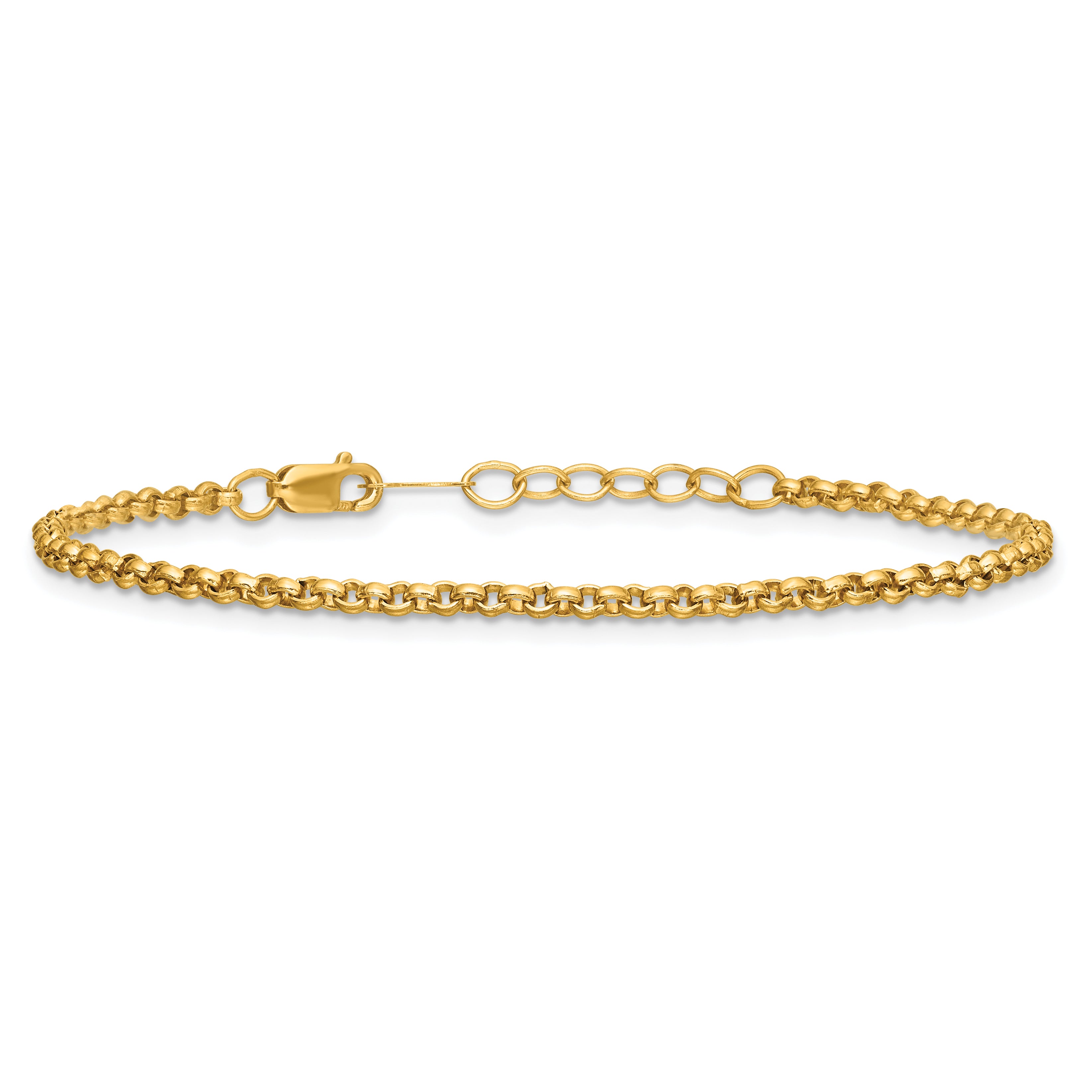 1/20 14K Gold Filled 2.50mm Rolo with ext. Bracelet