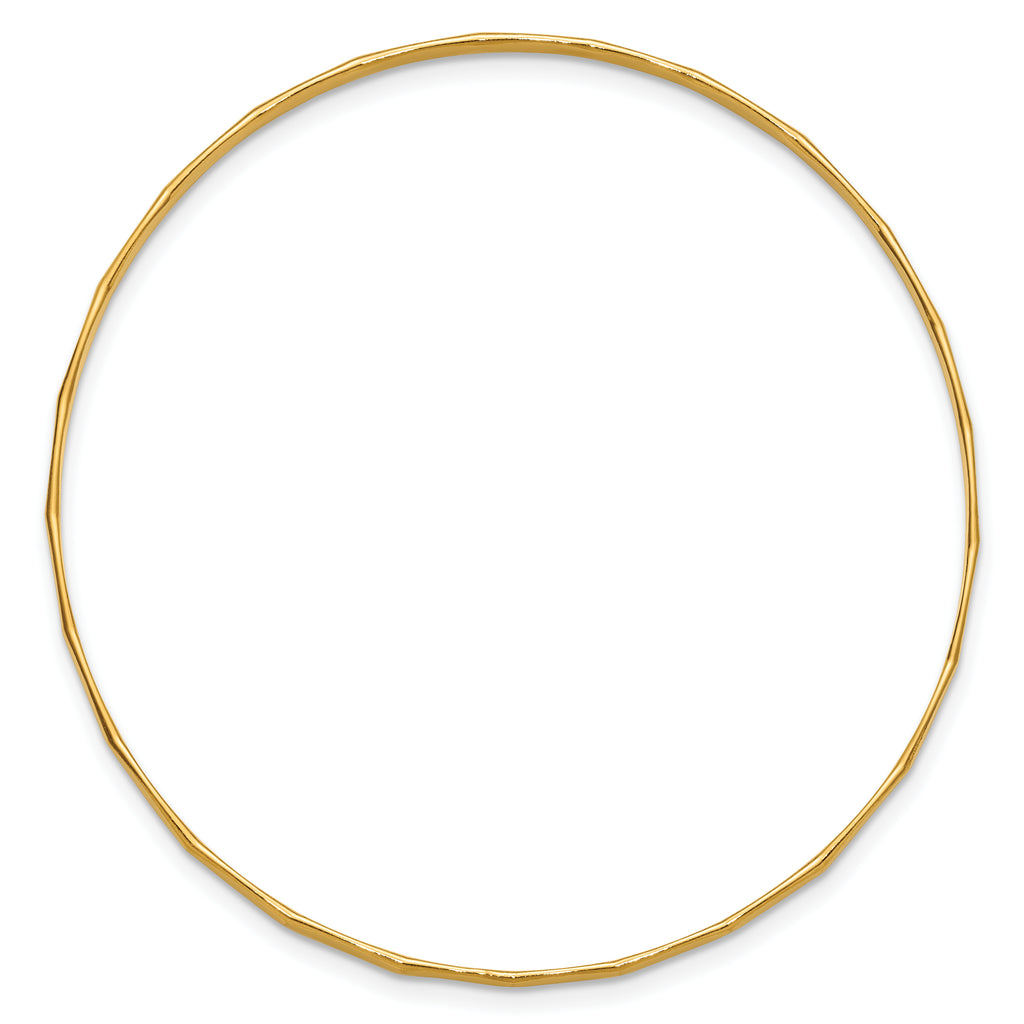 1/20 14K Gold Filled Hammered 1.70mm Wire Stacking Bangle
