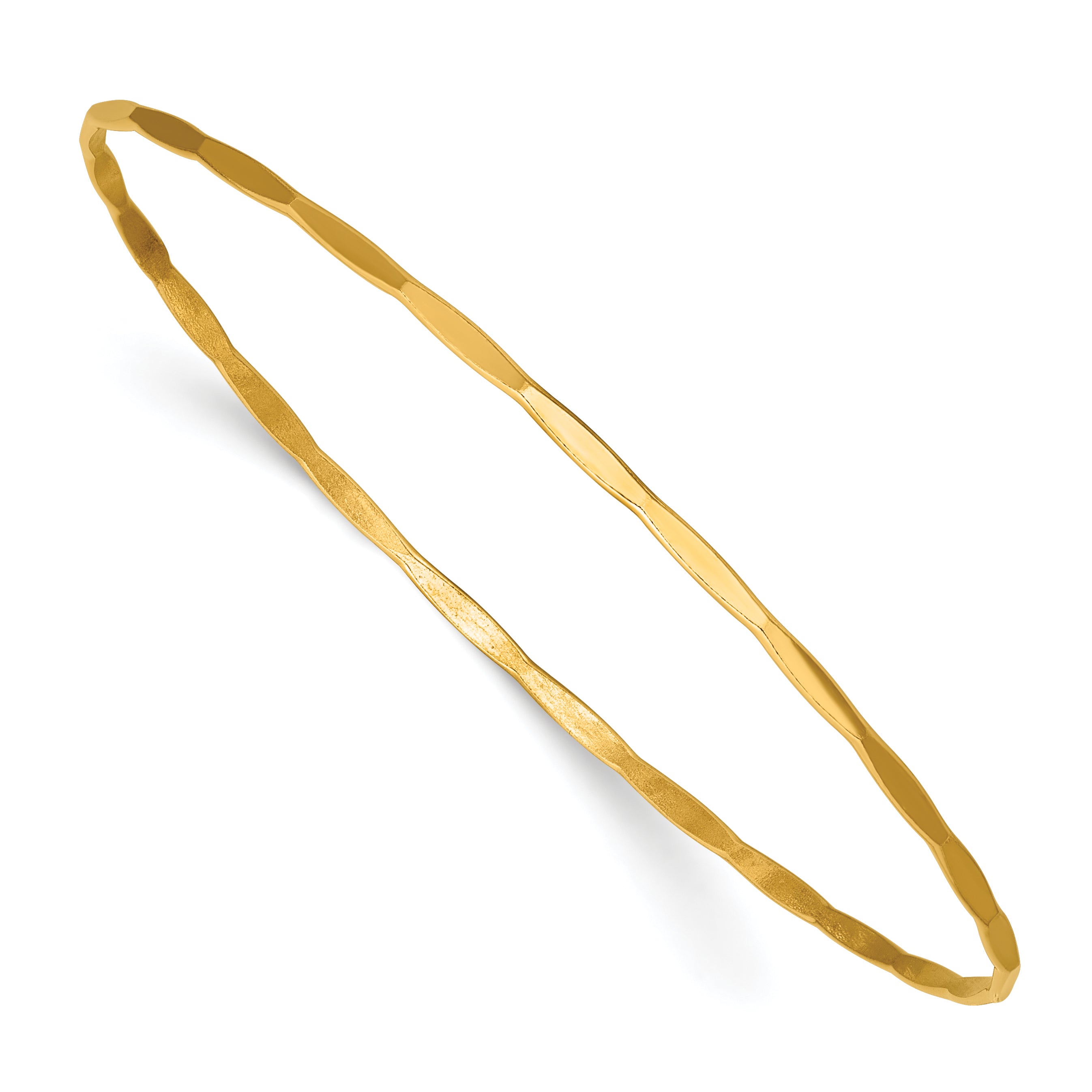 1/20 14K Gold Filled Hammered 1.70mm Wire Stacking Bangle Main image