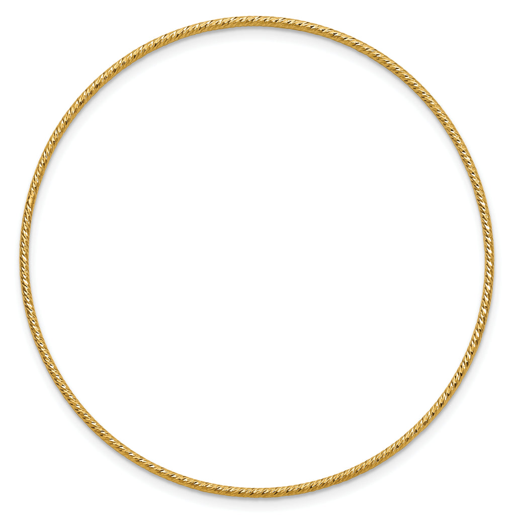 1/20 14K Gold Filled Sparkle 1.30mm Wire Stacking Bangle