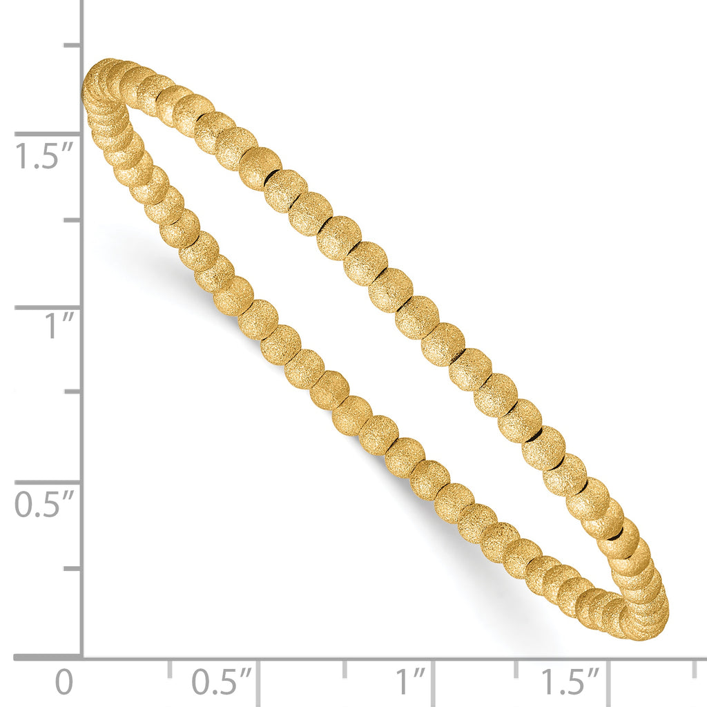 1/20 14K Gold Filled Stardust 3.0mm Stretch Bracelet
