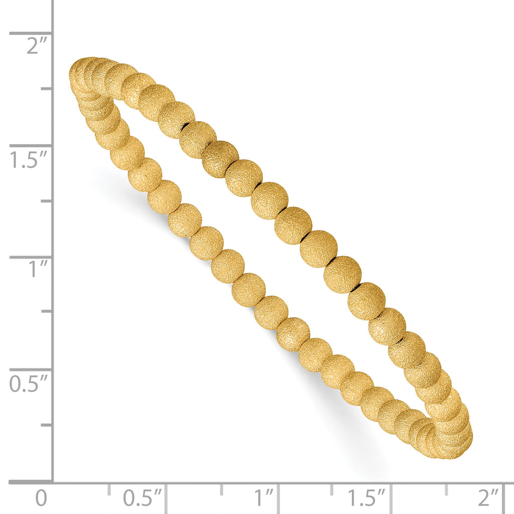 1/20 14K Gold Filled Stardust 4.0mm Stretch Bracelet