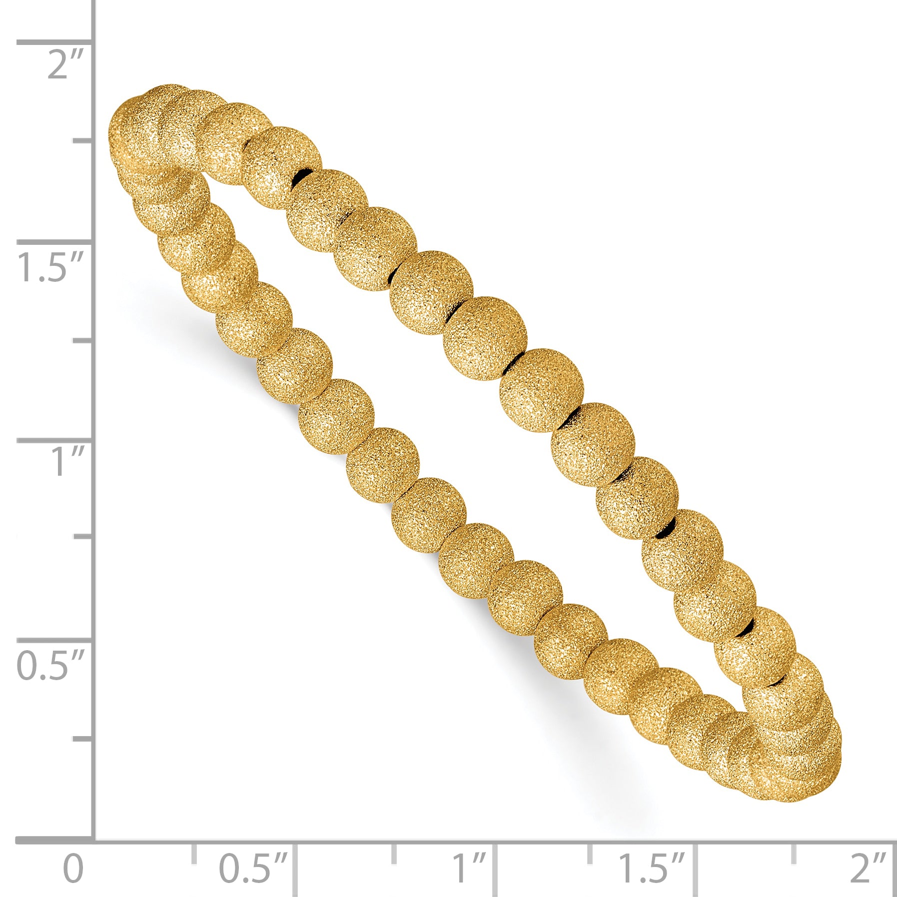 1/20 14K Gold Filled Stardust 5.0mm Stretch Bracelet