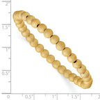 1/20 14K Gold Filled Stardust 5.0mm Stretch Bracelet