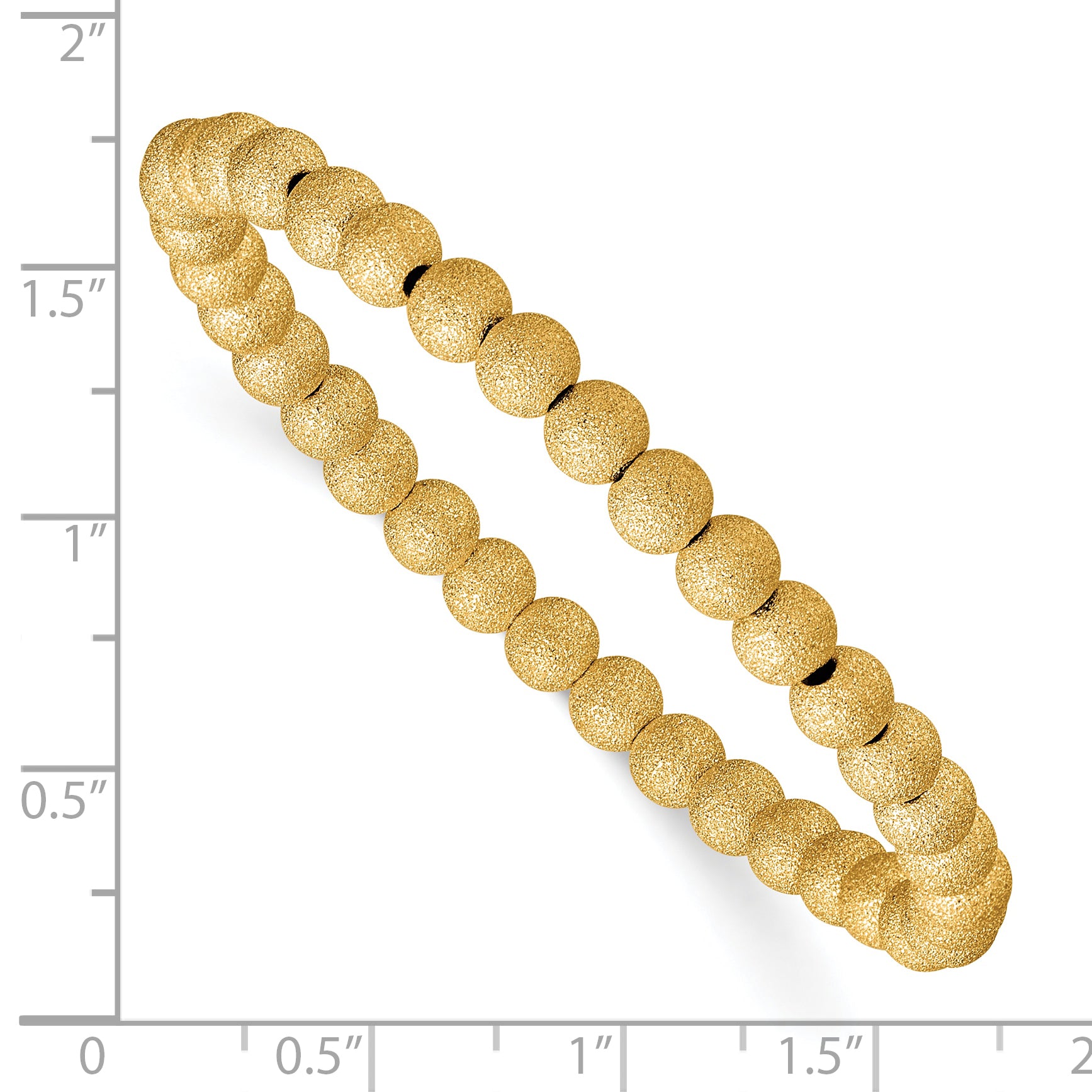1/20 14K Gold Filled Stardust 5.0mm Stretch Bracelet
