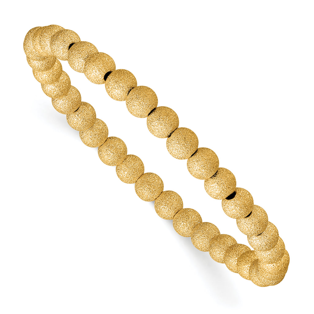 1/20 14K Gold Filled Stardust 5.0mm Stretch Bracelet