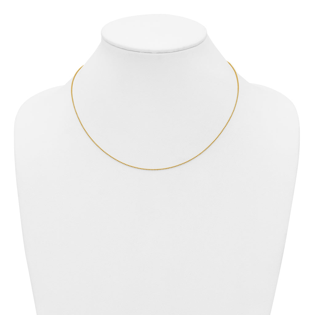 1/20 14K Gold Filled 1.0mm Adjustable Beaded Chain