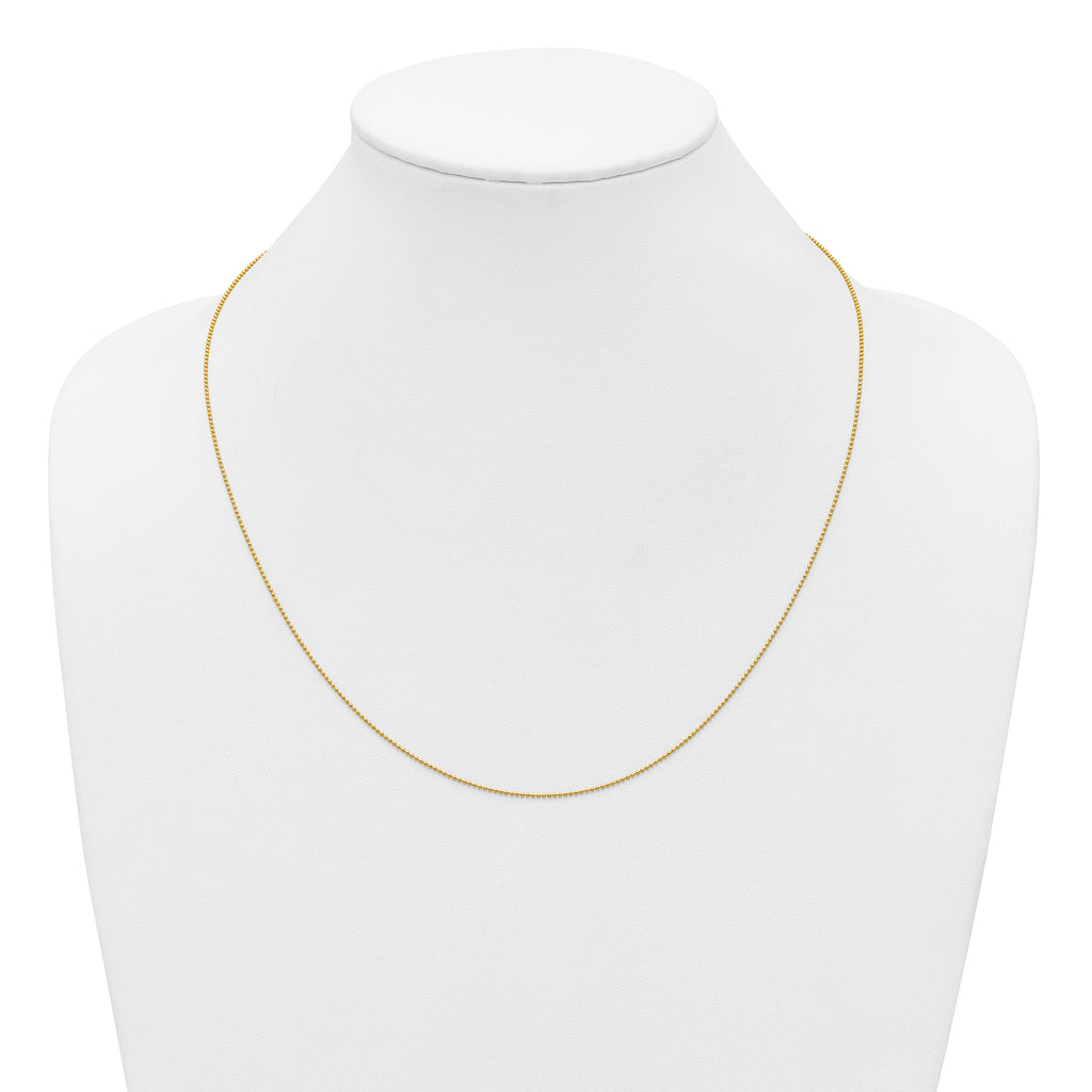 1/20 14K Gold Filled 1.0mm Adjustable Beaded Chain