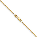 14K Gold Filled 1.5mm Ball Chain Necklace with Lobster Clasp - view 2