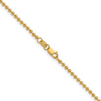 14K Gold Filled 2mm Ball Chain Necklace with Lobster Clasp - view 2