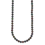 1/20 14K Gold Filled 5-6mm Black Near Round FWC Pearl Necklace