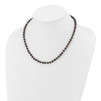 1/20 14K Gold Filled 5-6mm Black Near Round FWC Pearl Necklace