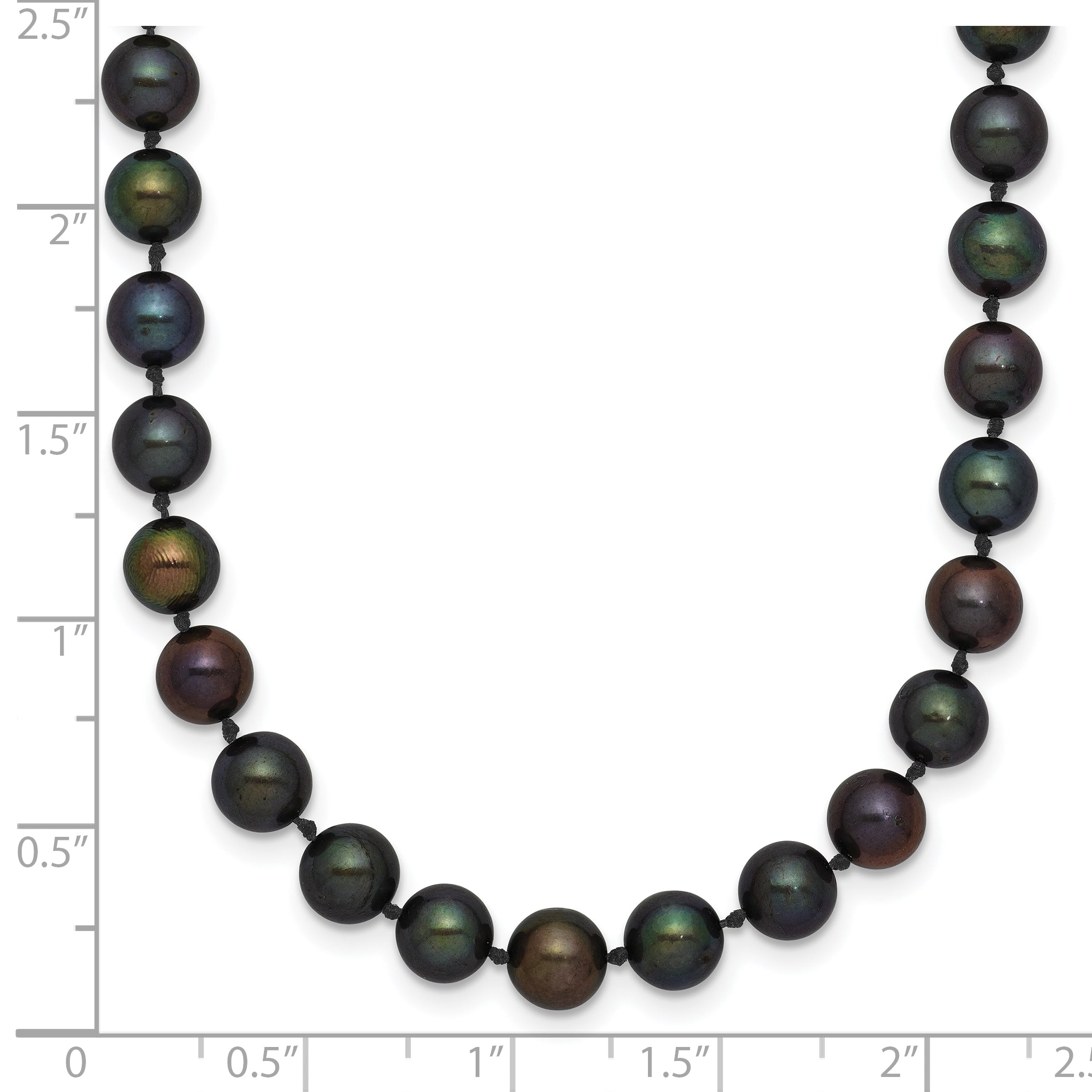 14K Gold-Filled Black Freshwater Cultured Pearl Necklace 5-6mm