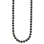1/20 14K Gold Filled 5-6mm Black Near Round FWC Pearl Necklace