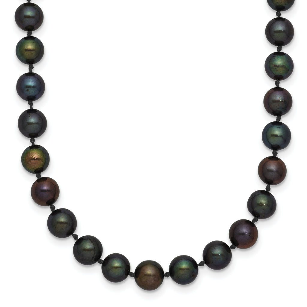 1/20 14K Gold Filled 5-6mm Black Near Round FWC Pearl Necklace