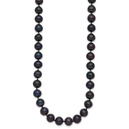 14K Gold Filled 7-8mm Black Cultured Freshwater Pearl Necklace