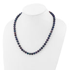 14K Gold Filled 7-8mm Black Cultured Freshwater Pearl Necklace