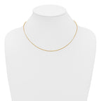 14K Gold Filled Adjustable Box Chain Necklace in 0.8mm Width - view 3