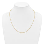 14K Gold Filled Adjustable Box Chain Necklace in 0.8mm Width - view 5