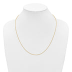14K Gold Filled Adjustable Cable Chain Necklace in 1.2mm Width - view 5