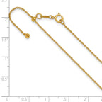 14K Gold Filled Adjustable Cable Chain Necklace in 1.2mm Width - view 6