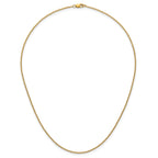 14K Gold Filled Polished Curb Chain Necklace in 1.25mm Width - view 4