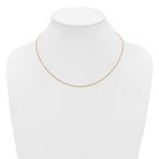 14K Gold Filled Polished Curb Chain Necklace in 1.25mm Width