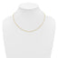 14K Gold Filled Polished Curb Chain Necklace in 1.25mm Width