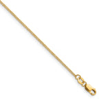 14K Gold Filled Polished Curb Chain Necklace in 1.25mm Width by Sophia Jewelers