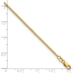 14K Gold Filled Polished Curb Chain Necklace in 1.5mm Width - view 5