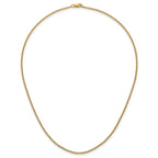 14K Gold Filled Polished Curb Chain Necklace in 1.5mm Width - view 4