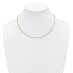 14K Gold Filled Adjustable Cable Chain Necklace in 1.7mm Width - view 3