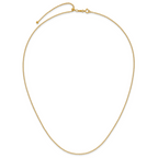 14K Gold Filled Adjustable Cable Chain Necklace in 1.7mm Width - view 4