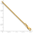 14K Gold Filled Polished Curb Chain Necklace in 2mm Width - view 5
