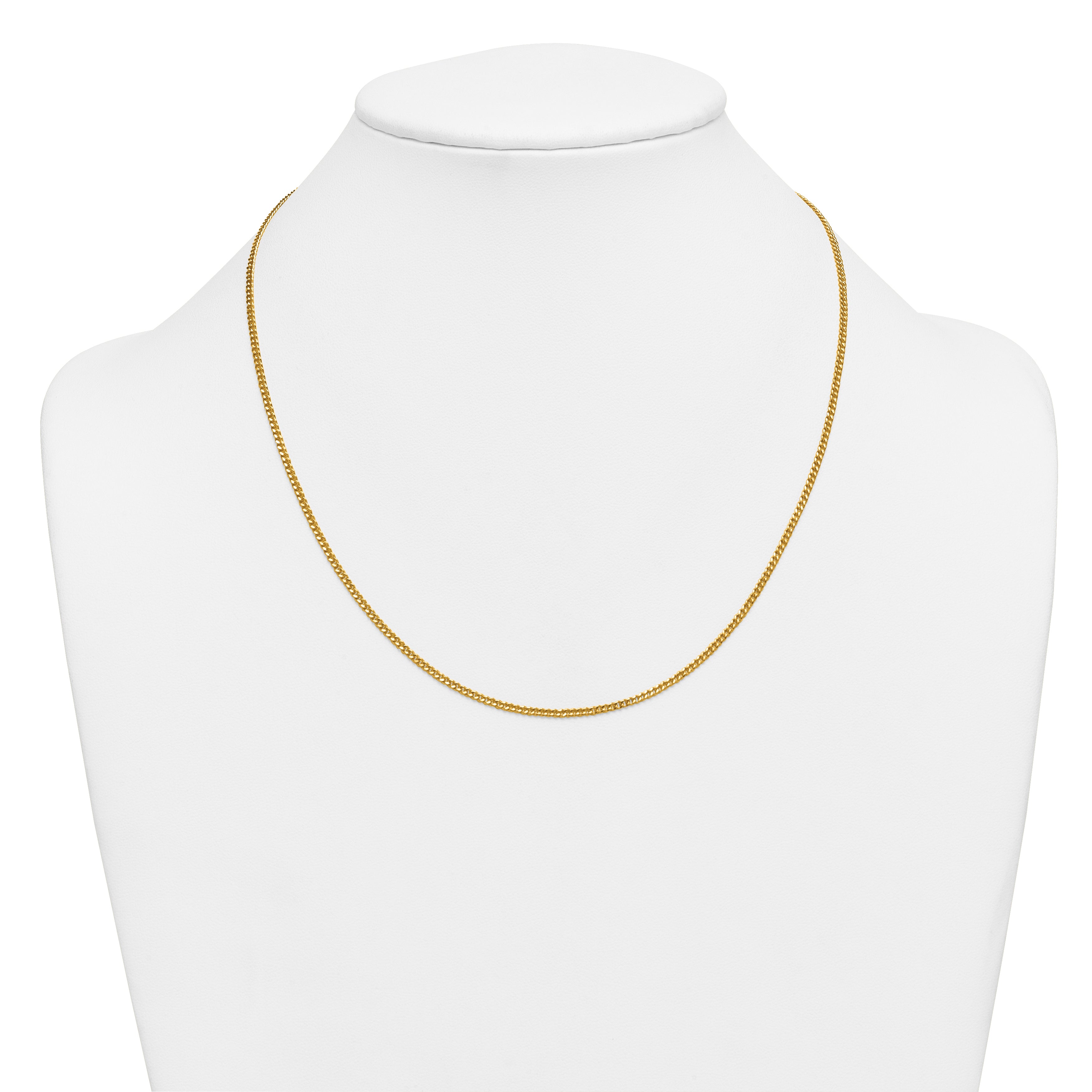 Curb Chain Necklace in 14/20 Gold-Filled Yellow Gold, 2mm