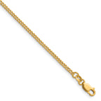 14K Gold Filled Polished Curb Chain Necklace in 2mm Width by Sophia Jewelers